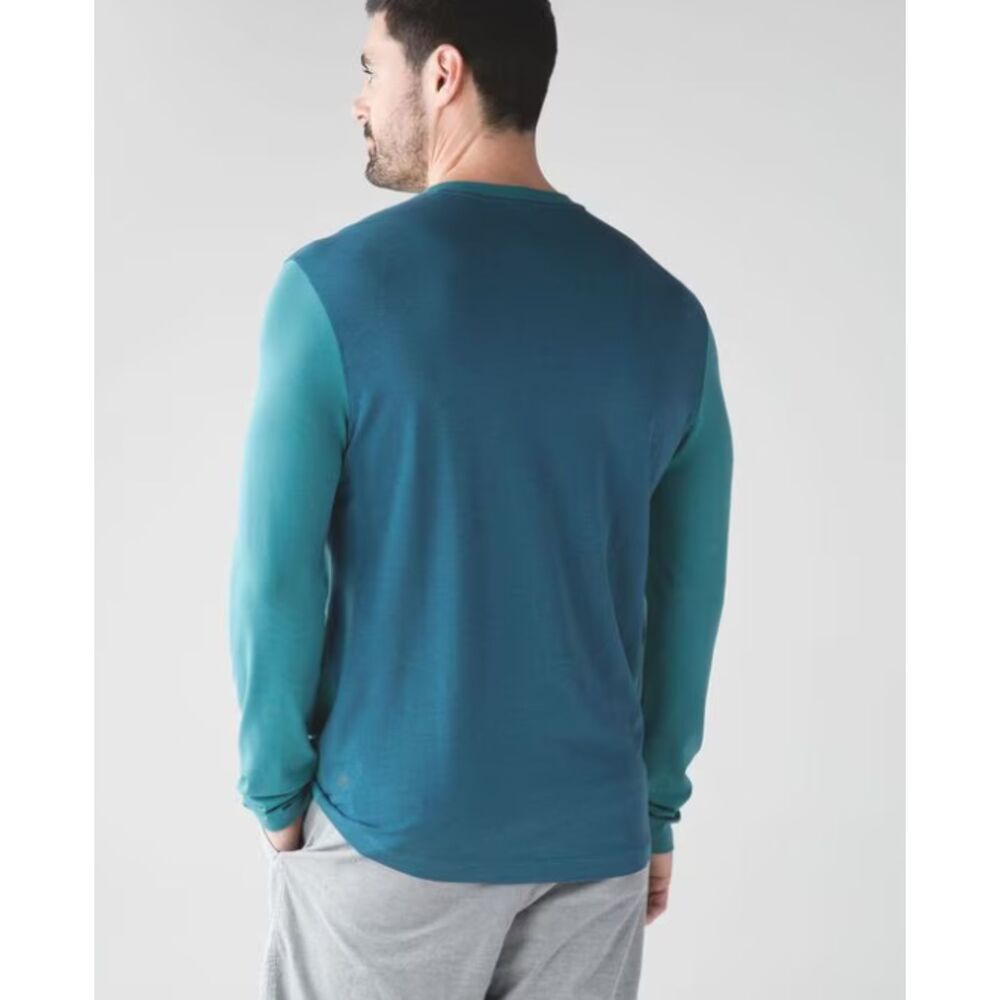 Lululemon In Your Element Long Sleeve  Turquoise Sea/Desert Teal